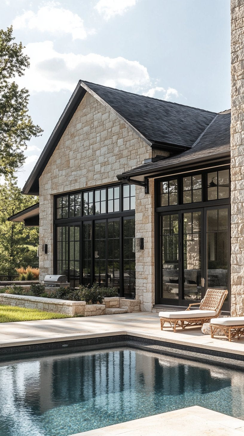 Luxury Stone Ranch Outdoor