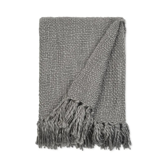 Basketweave Fringe Throw Blanket