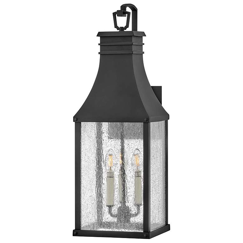 Hinkley Beacon Hill 26 1/4" Museum Black Outdoor Lantern Wall Light