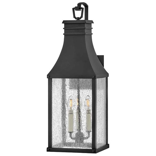 Hinkley Beacon Hill 26 1/4" Museum Black Outdoor Lantern Wall Light