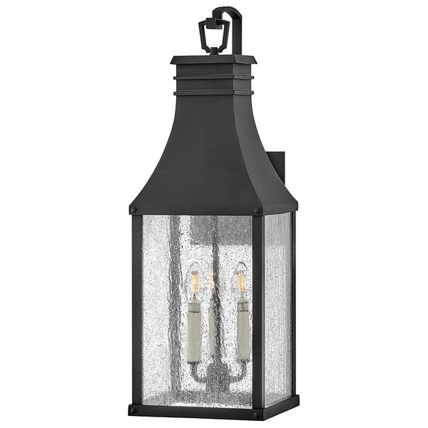 Hinkley Beacon Hill 26 1/4" Museum Black Outdoor Lantern Wall Light