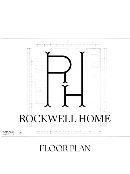 Ranch Style Home Floor Plan - 1 Page PDF by Licensed Architect, Ai Generated Images