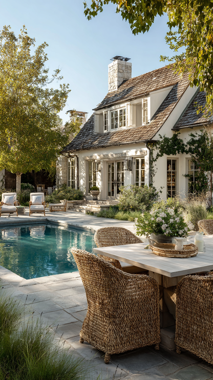 Country French Home Floor Plan - 2 Page PDF by Licensed Architect, Ai Generated Images