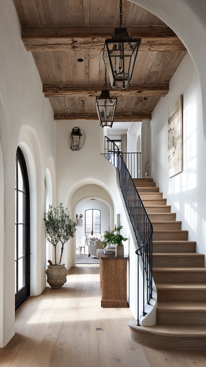 Country French Home Floor Plan - 2 Page PDF by Licensed Architect, Ai Generated Images